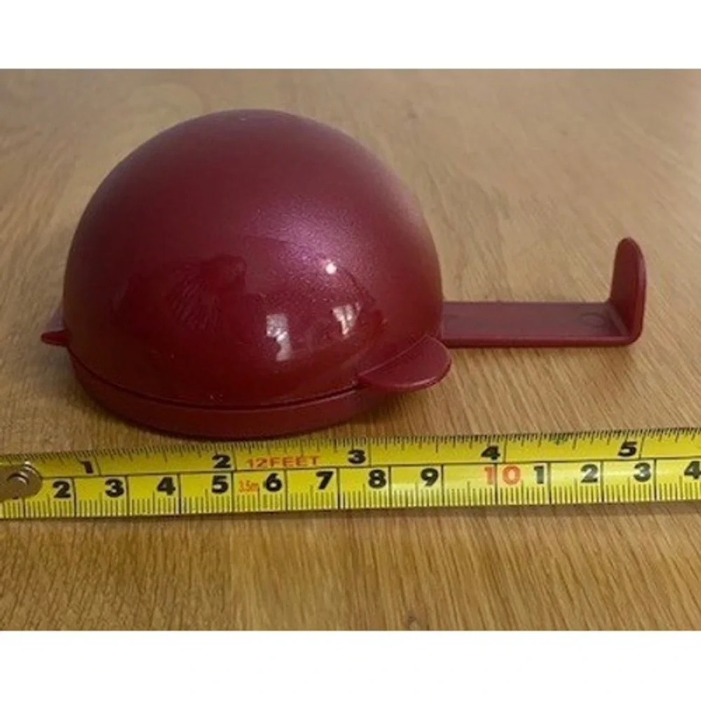 Tupperware Forget Me Not Onion Keeper Red Burgundy Good Hanging Hook 4515B-2
